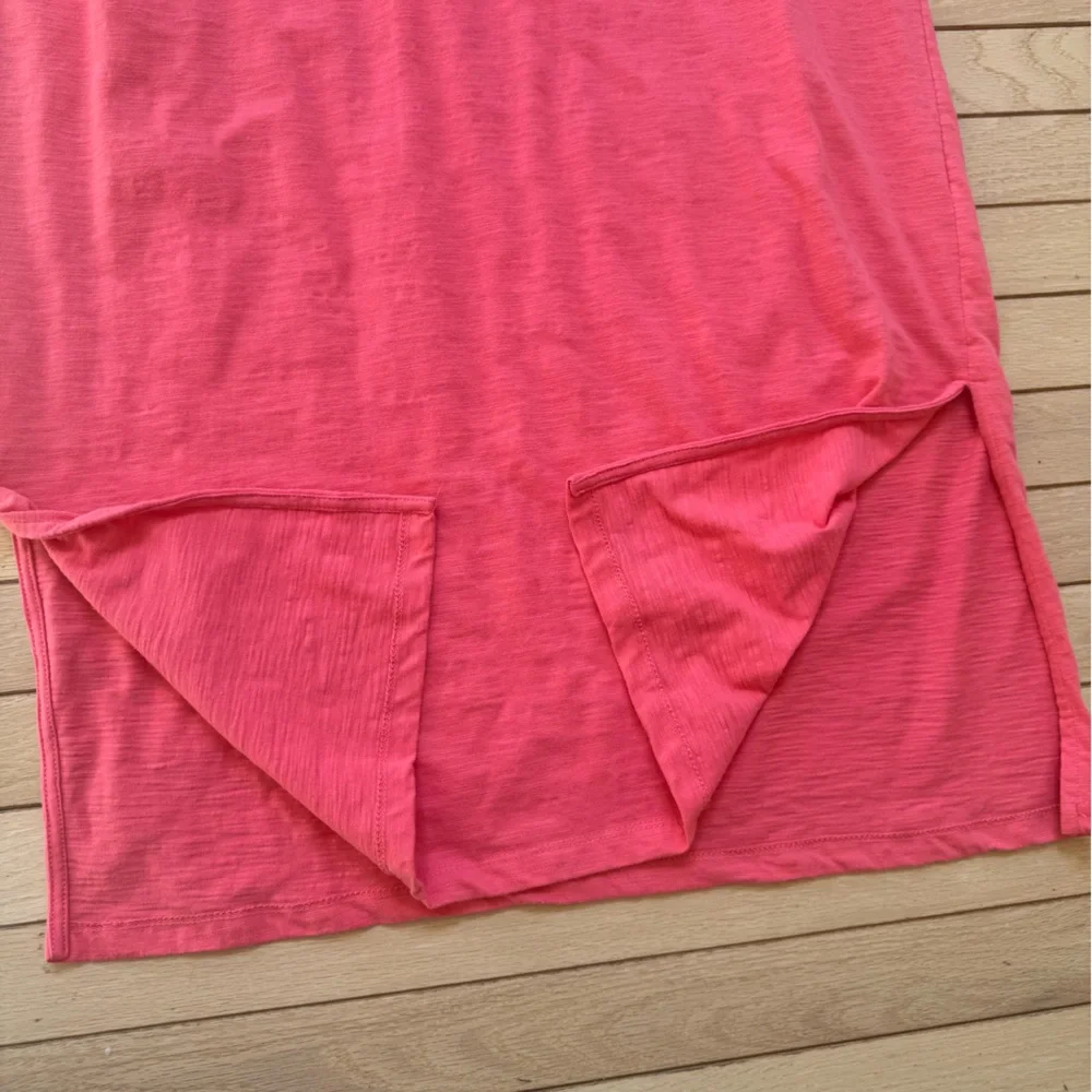 Fleur Bleue Size XL Coral Sleeveless V-Neck Maxi Dress or Coverup. EUC
